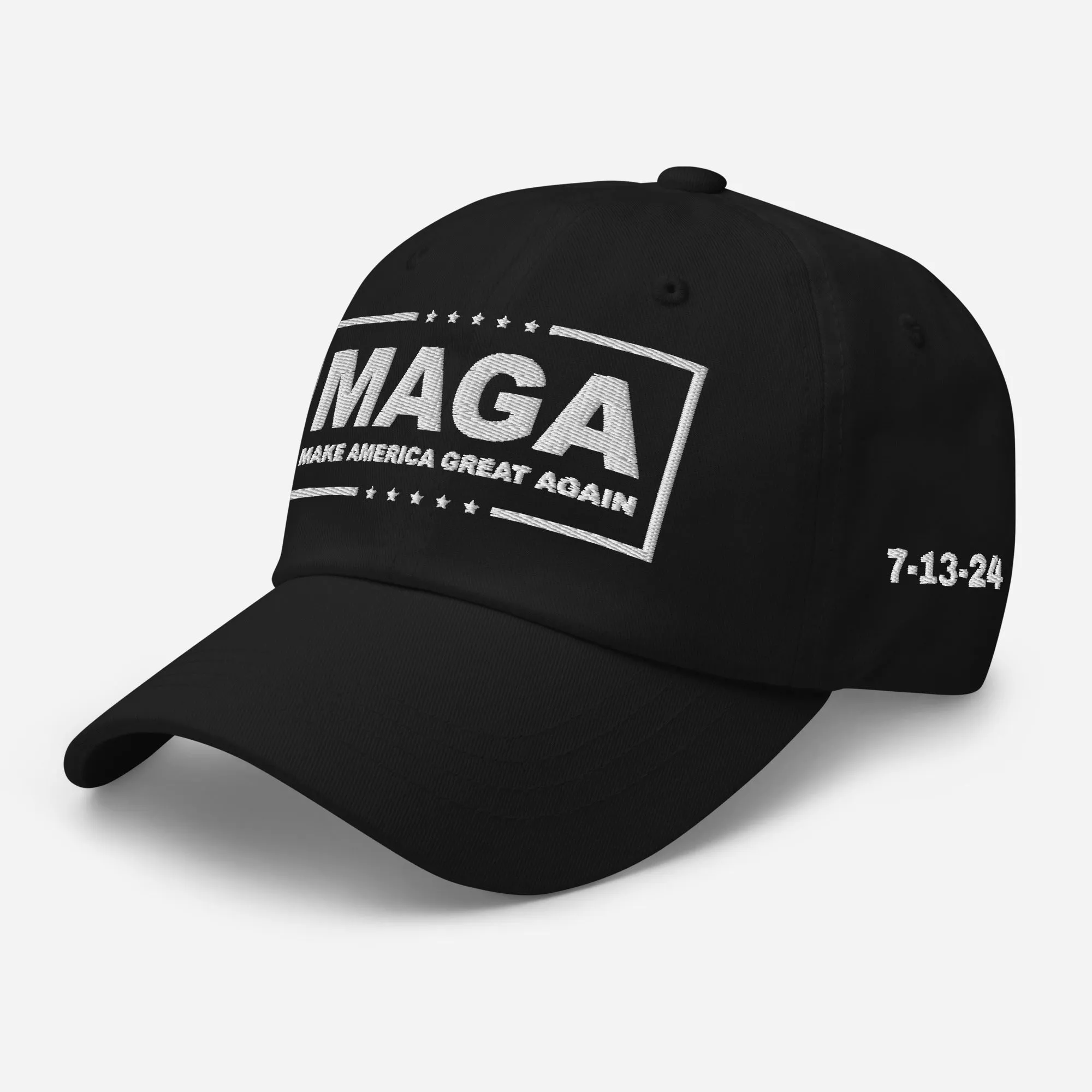 Exclusive: MAGA July 13, 2024 Trump Custom 4-Sided Embroidered Hat (Not Today)