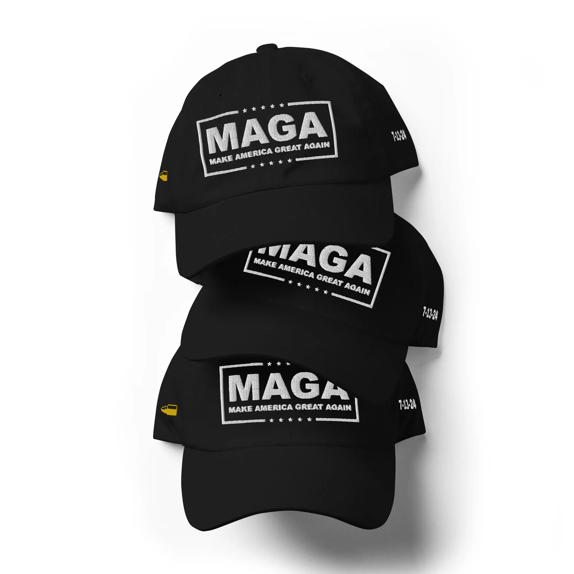 Exclusive: MAGA July 13, 2024 Trump Custom 4-Sided Embroidered Hat (Not Today)