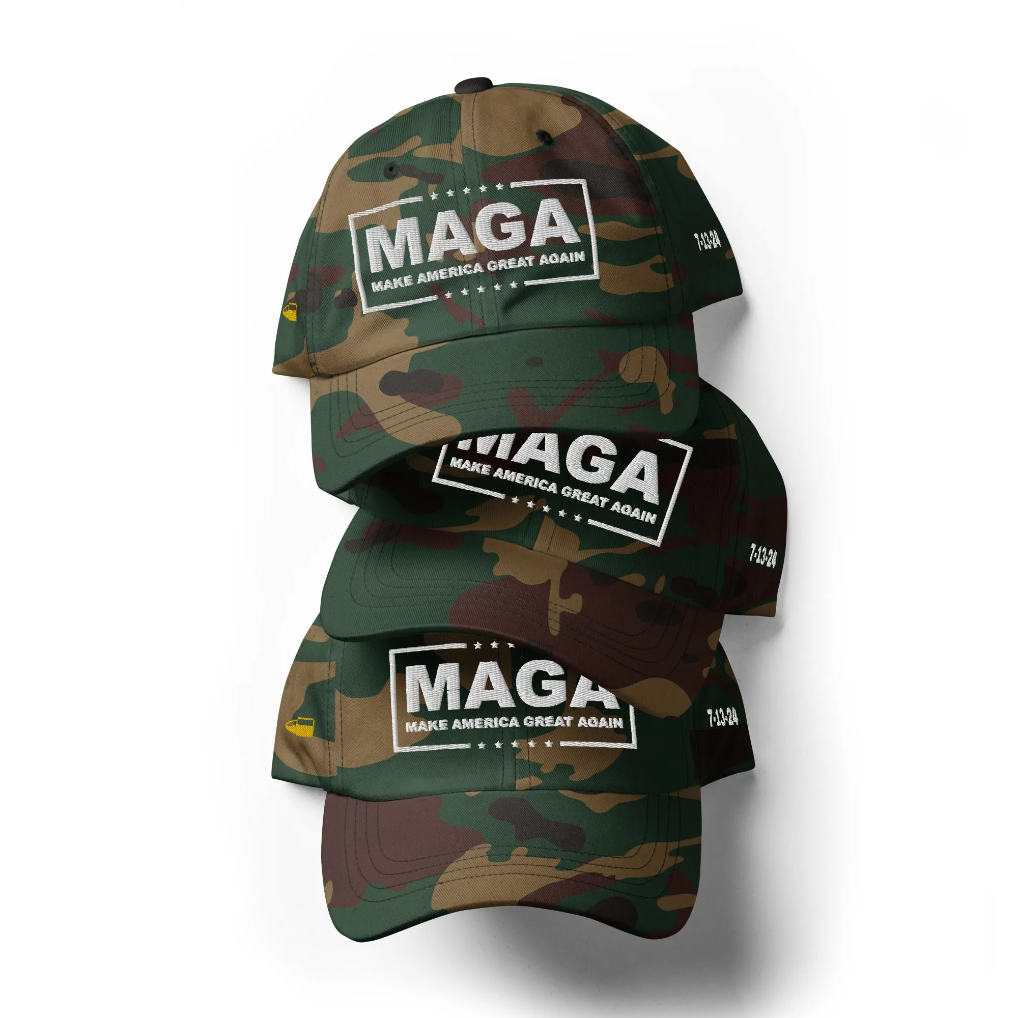 Exclusive: MAGA July 13, 2024 Trump Custom 4-Sided Embroidered Hat (Not Today)