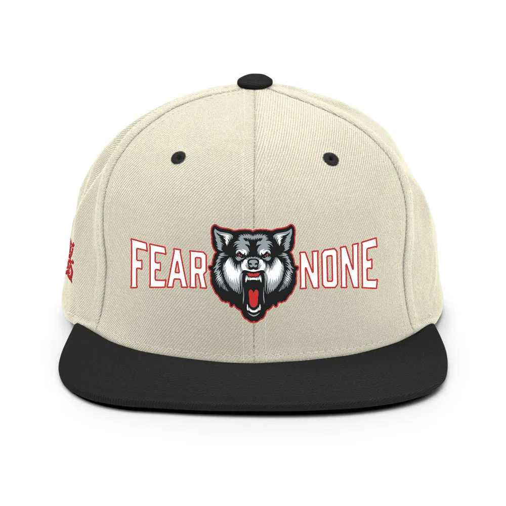 Fear None Wolf Snapback Hat