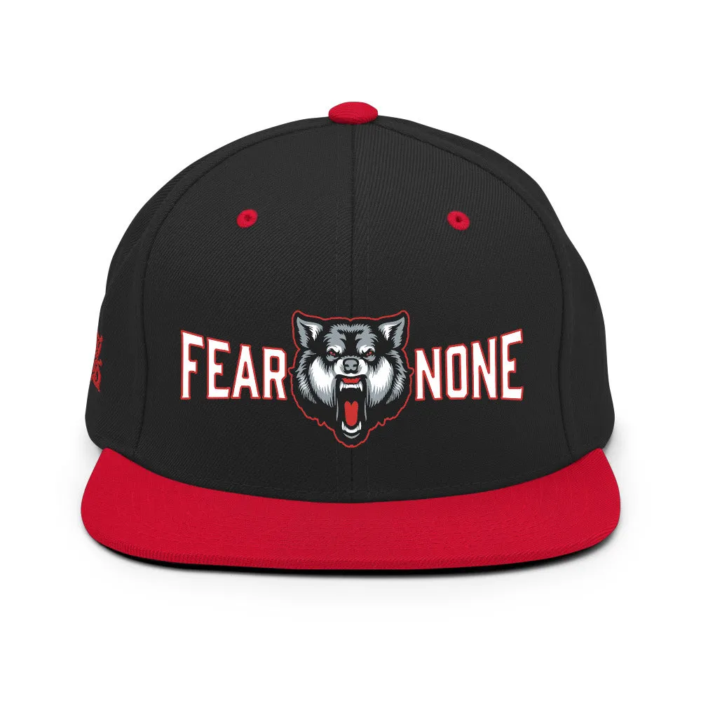 Fear None Wolf Snapback Hat