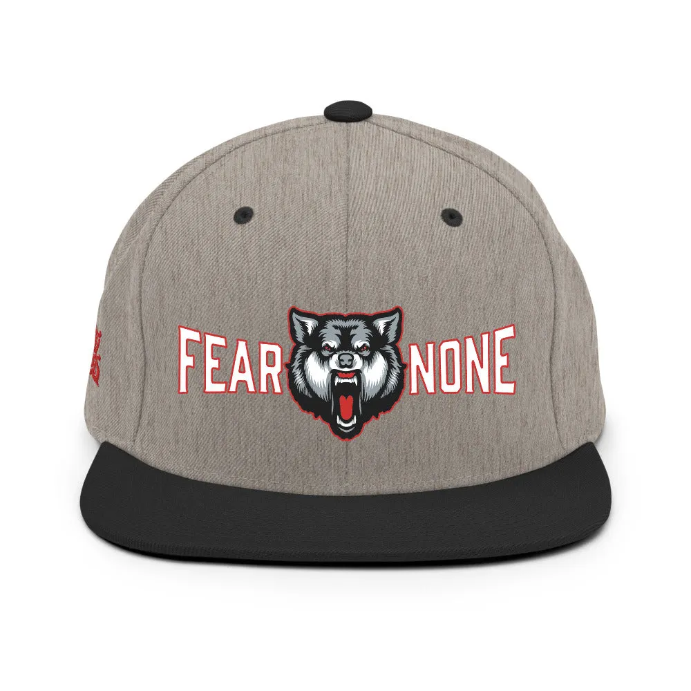 Fear None Wolf Snapback Hat