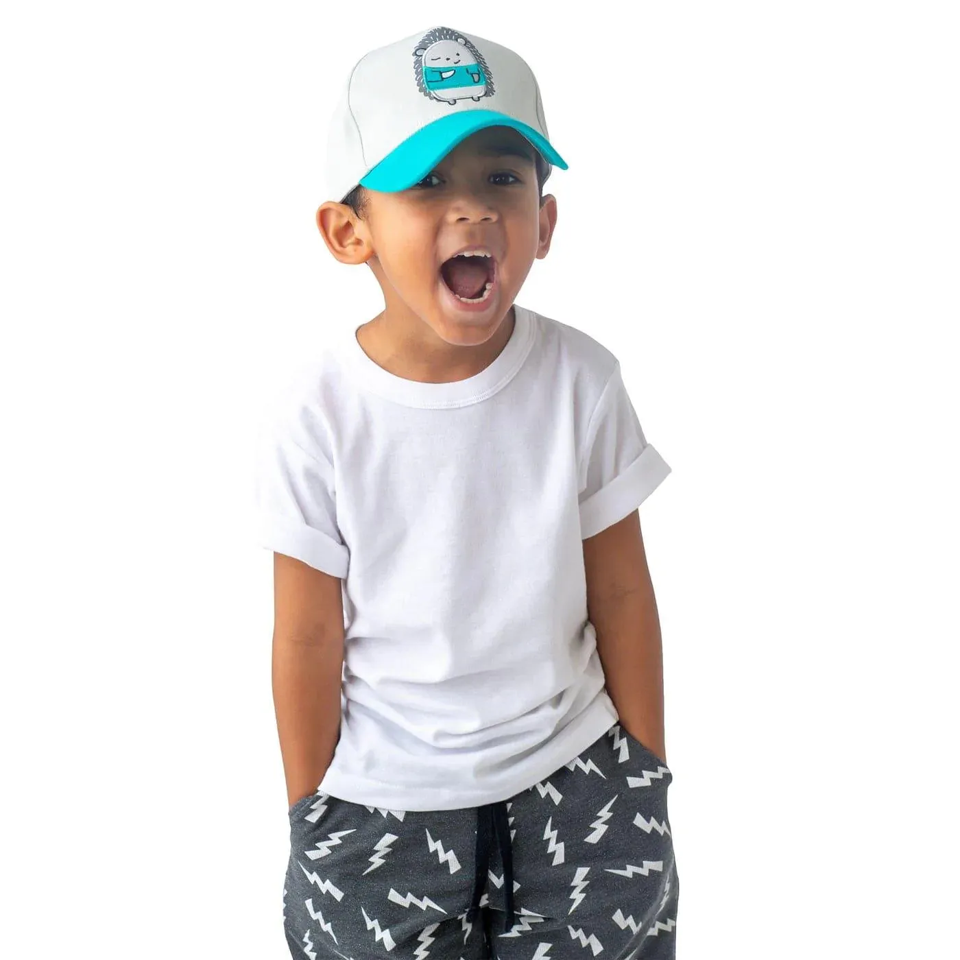 Flapjack Kids UPF50  Ball Cap - Hedgehog