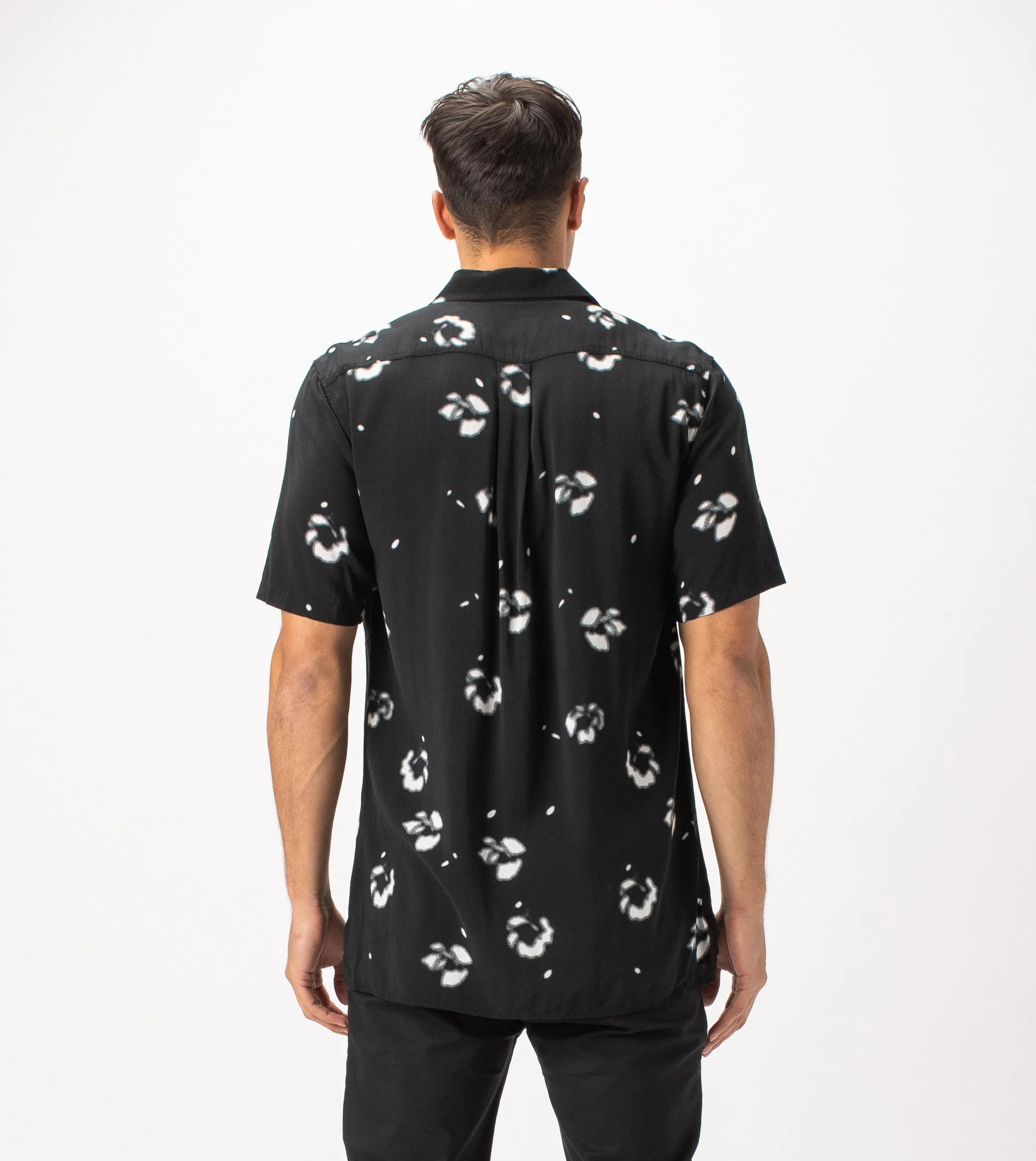 Flower SS Shirt Black