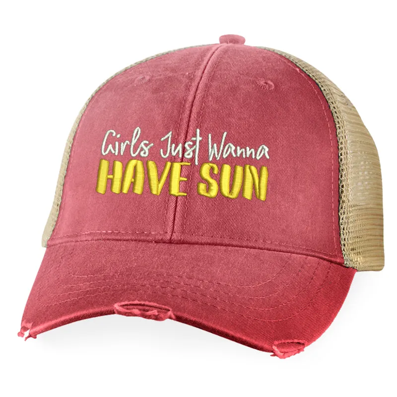 Girls Just Wanna Have Sun Hat