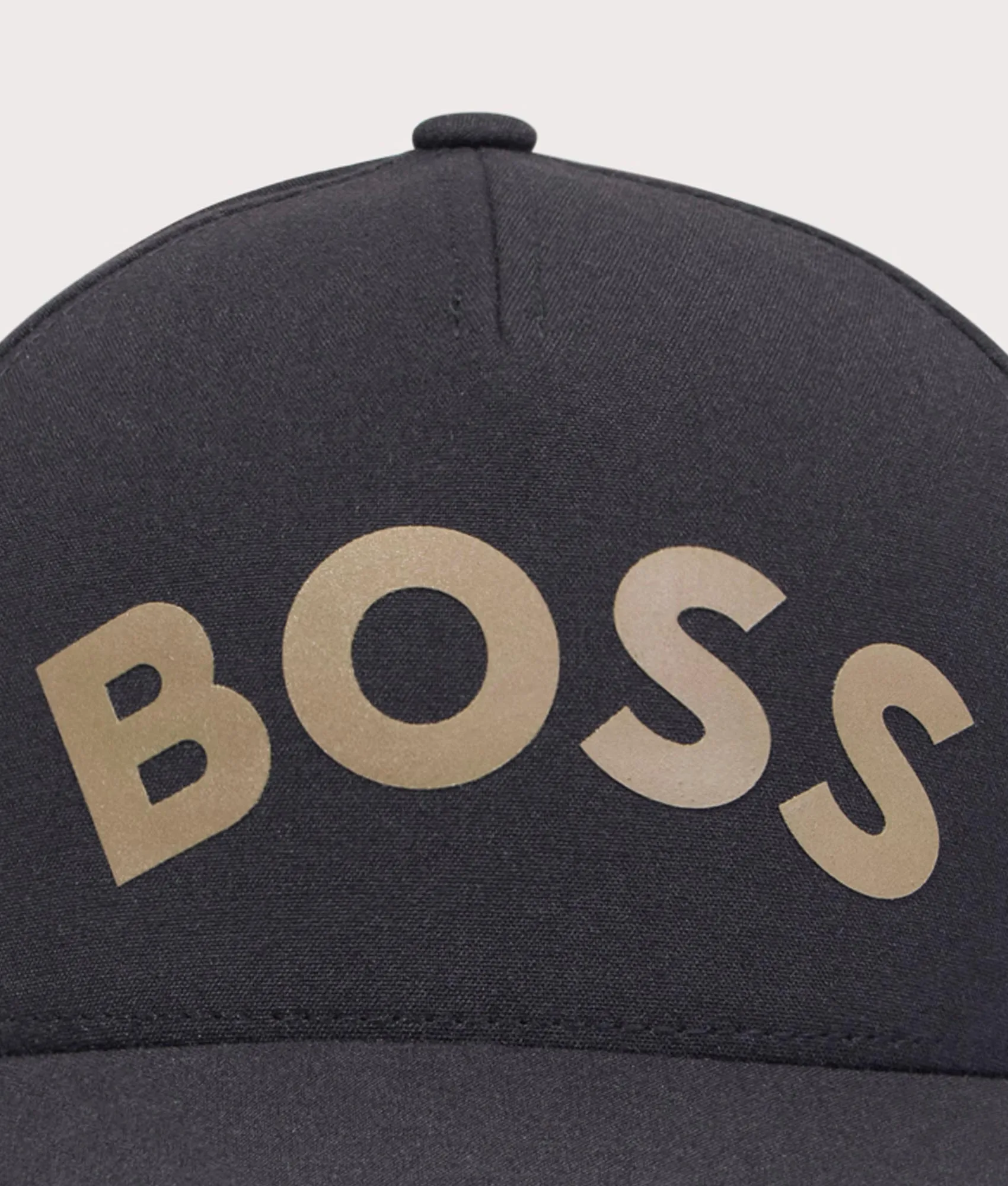 Gold Bold Curved Logo Cap