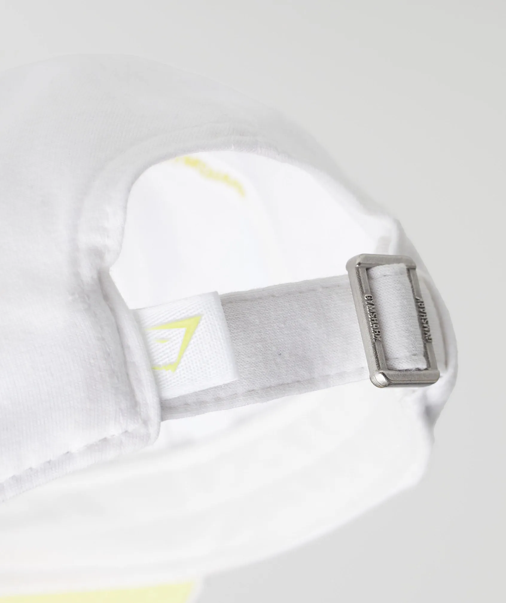 Gymshark Handwriting Baseball Cap - White/Firefly Green