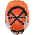 Head Protection Orange Unvented Cap Style Hard Hat With Six-Point Ratchet Suspension - HH-C2-O