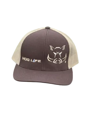 Hog Life Men´s Brown Mesh Cap