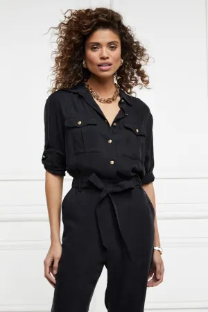 Holland Cooper Utility Jumpsuit in Black