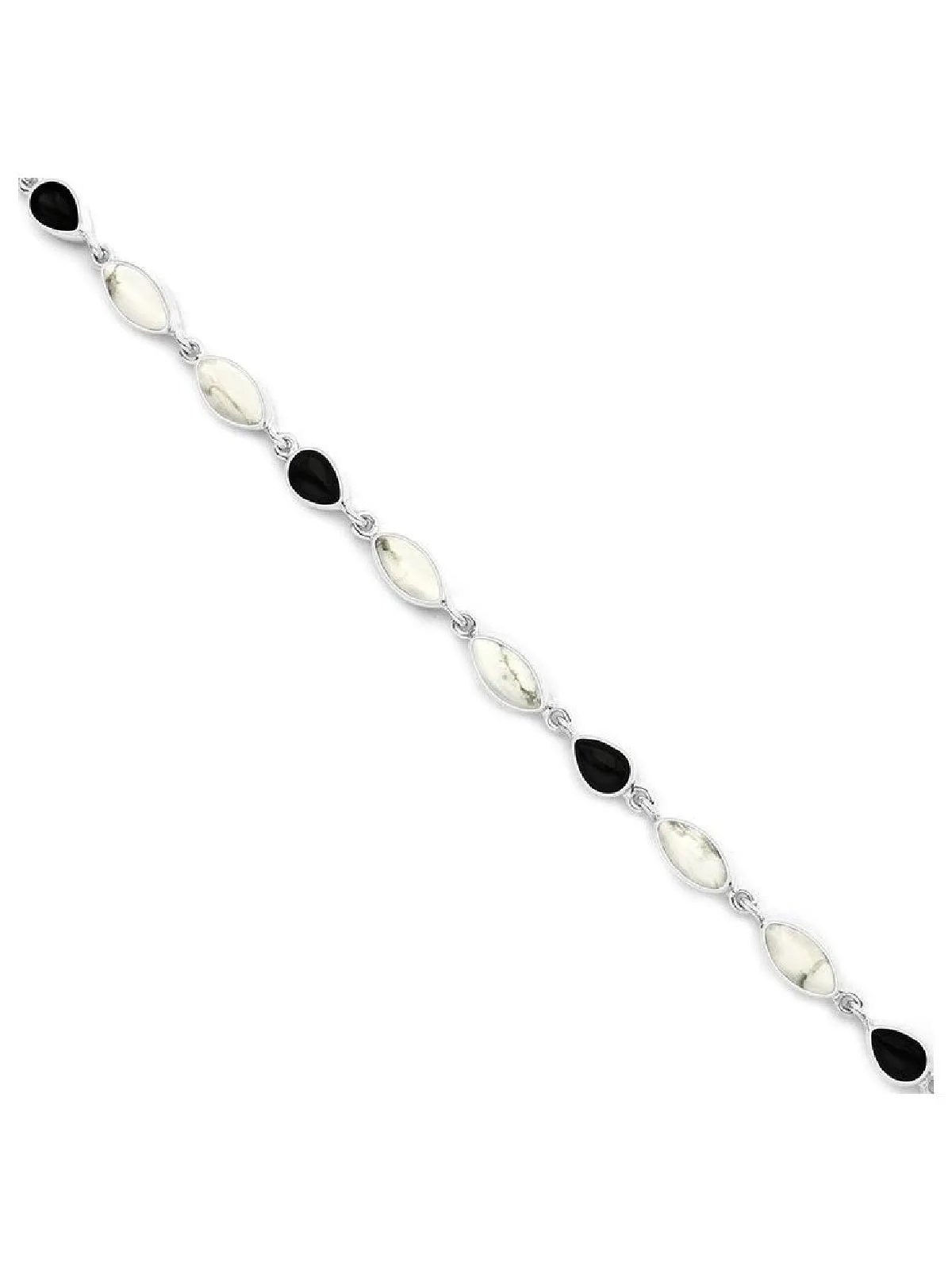 Howlite & Onyx Bracelet