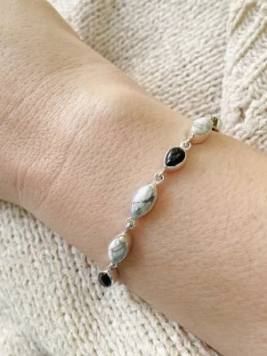 Howlite & Onyx Bracelet