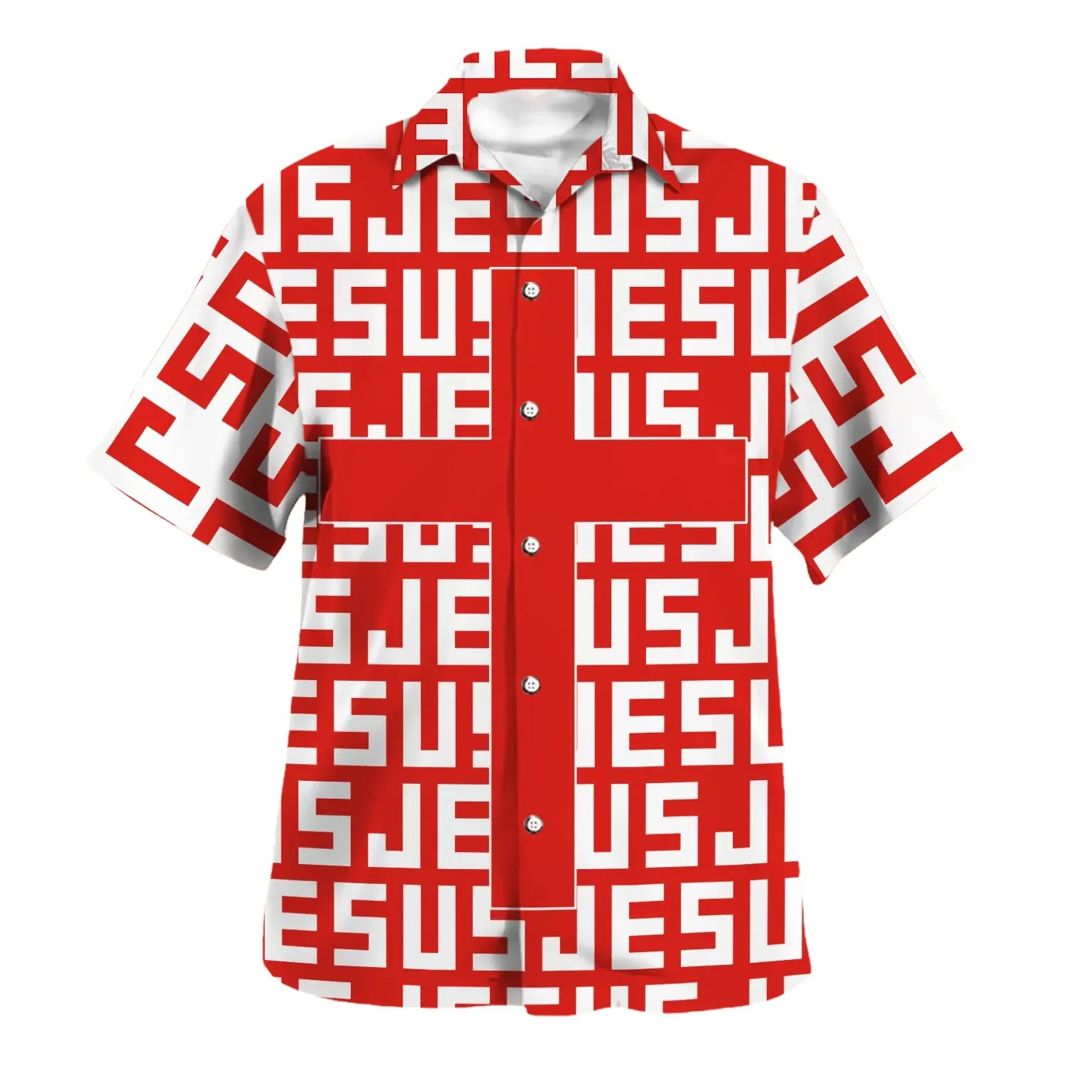 Jesus Cross Hawaiian Shirt - Christian Hawaiian Shirt - Best Hawaiian Shirts