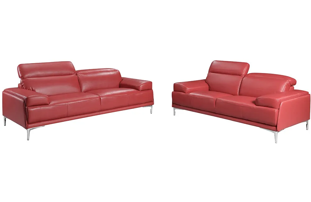 Joseph Red Sofa Set