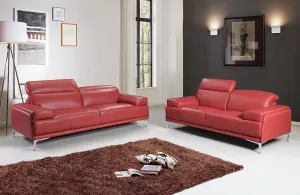 Joseph Red Sofa Set