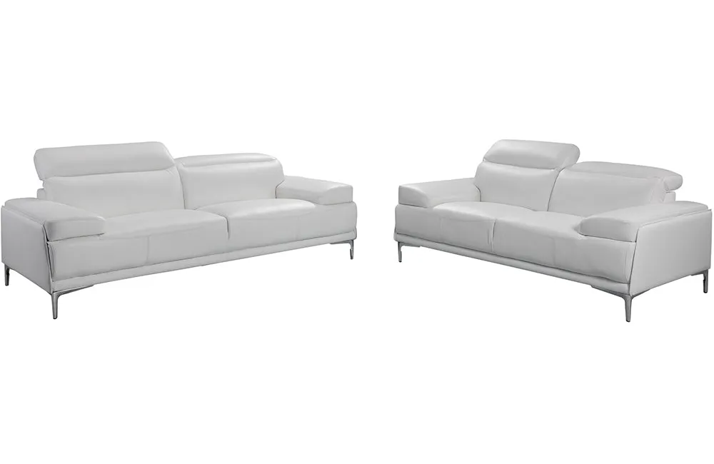 Joseph White Sofa Set