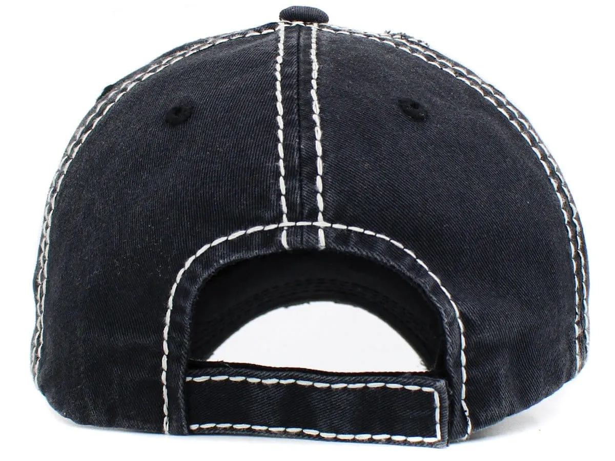 KBV1446 "Simply Blessed" Washed Vintage Ballcap