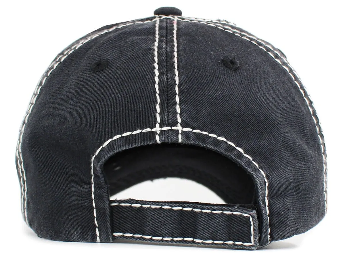 KBV1546 Halloween Boo Vintage Baseball Cap