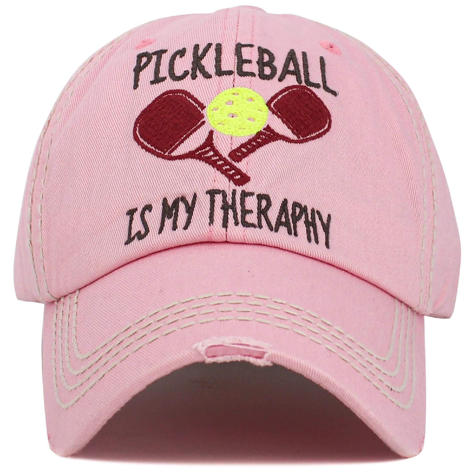 KBV1551 Pickleball Therapy Washed Vintage Cap