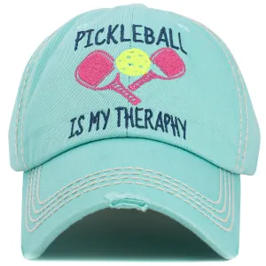 KBV1551 Pickleball Therapy Washed Vintage Cap