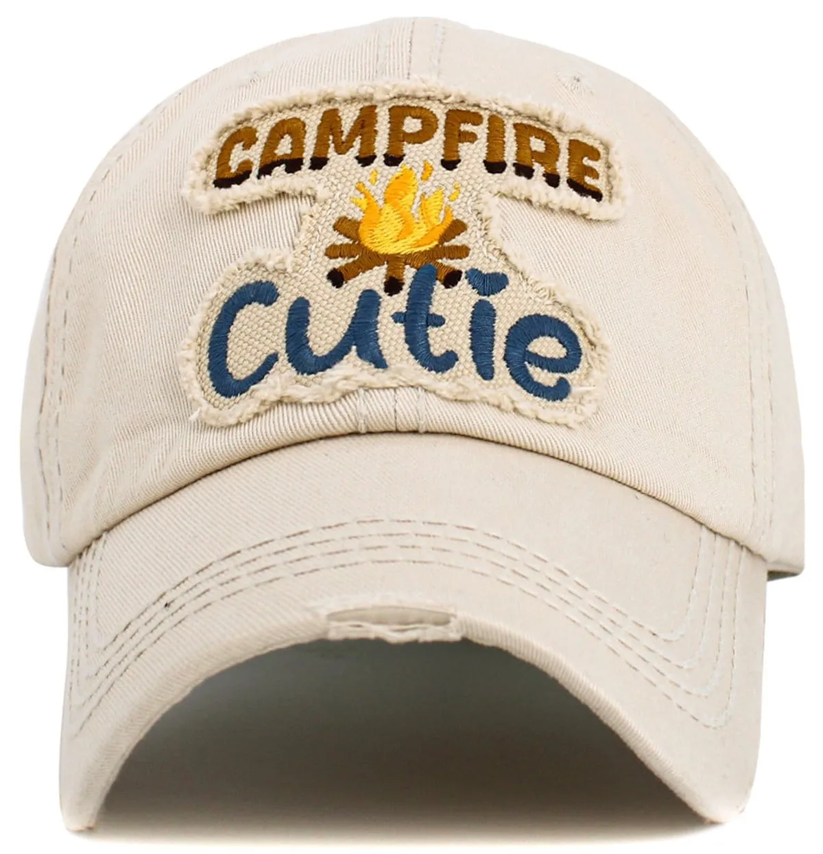 KBV1601 "Campfire Cutie" Vintage Washed Baseball Cap