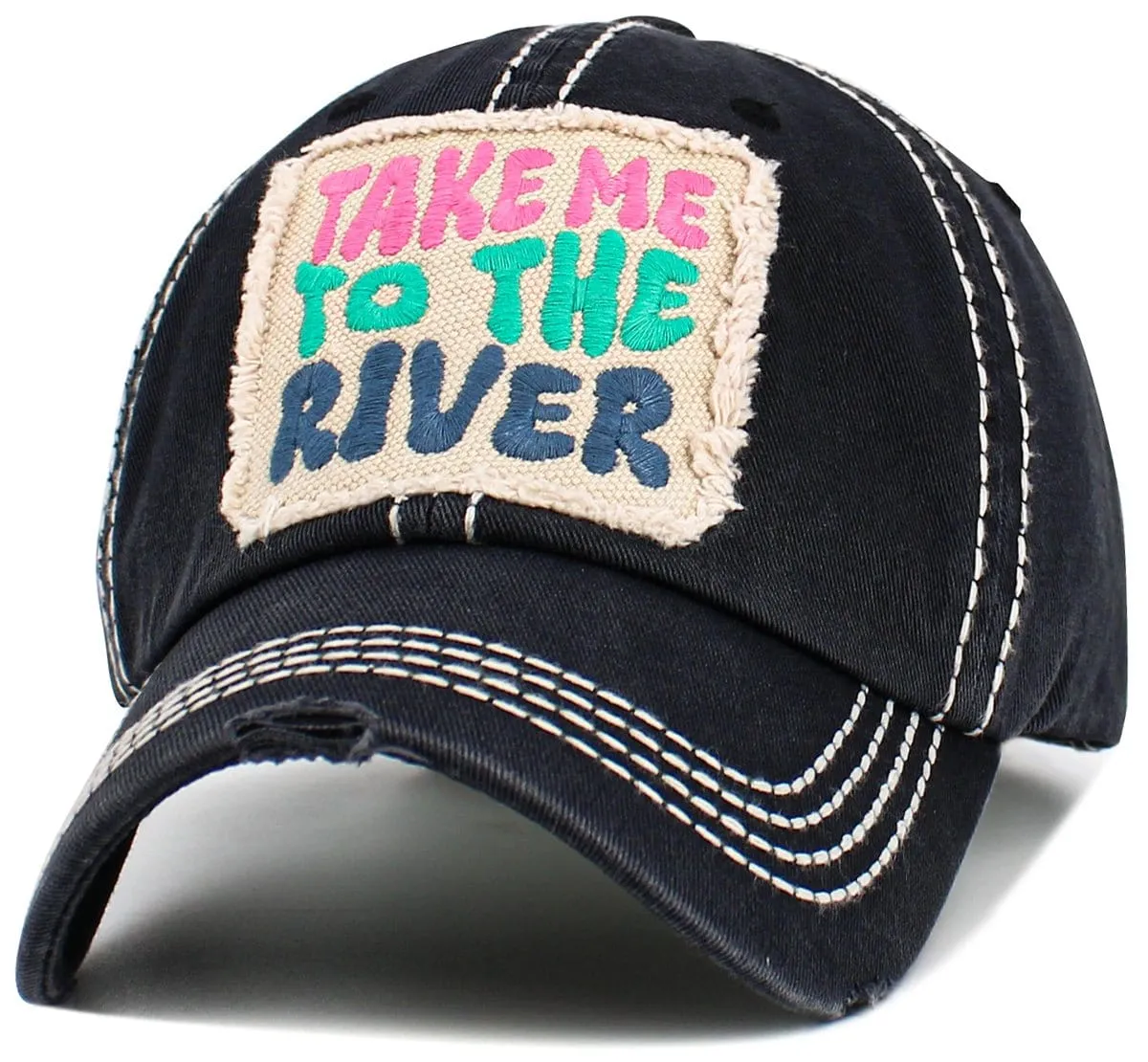 KBV1604 "Take Me To The River" Vintage Washed Baseball Cap