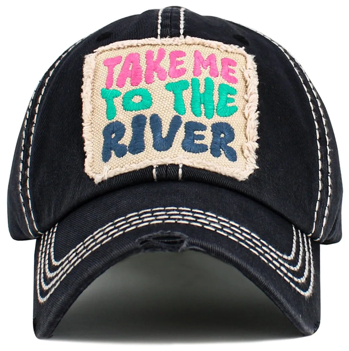 KBV1604 "Take Me To The River" Vintage Washed Baseball Cap