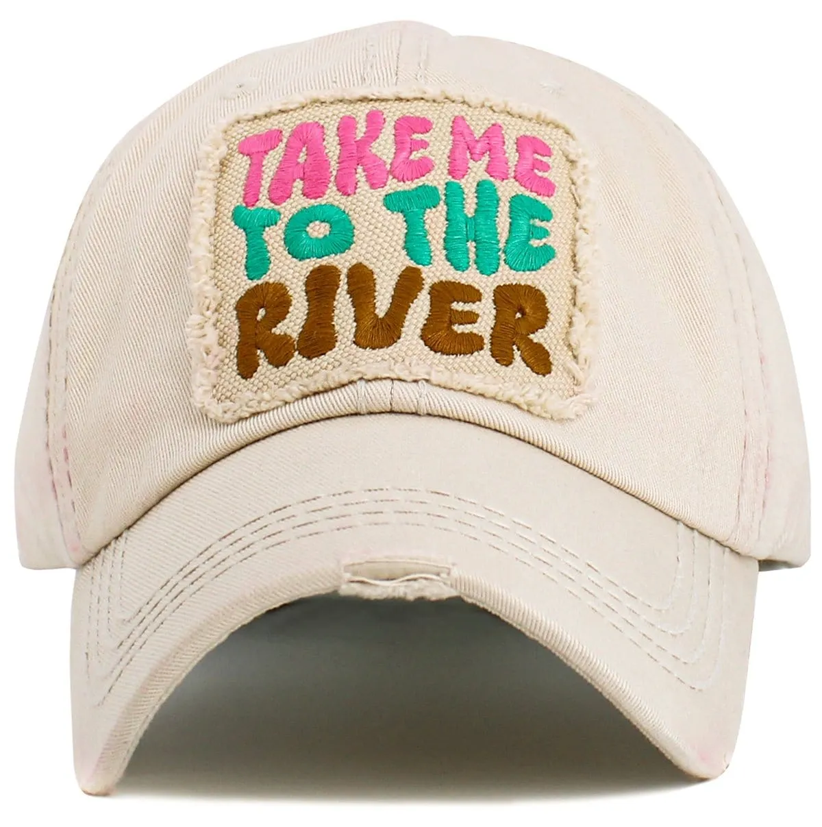 KBV1604 "Take Me To The River" Vintage Washed Baseball Cap