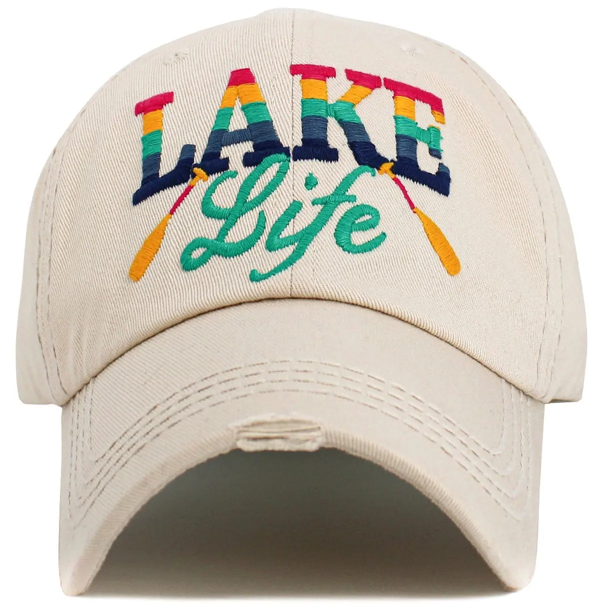 KBV1606 "Lake Life" Vintage Washed Baseball Cap