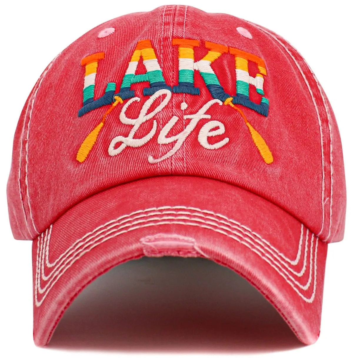 KBV1606 "Lake Life" Vintage Washed Baseball Cap