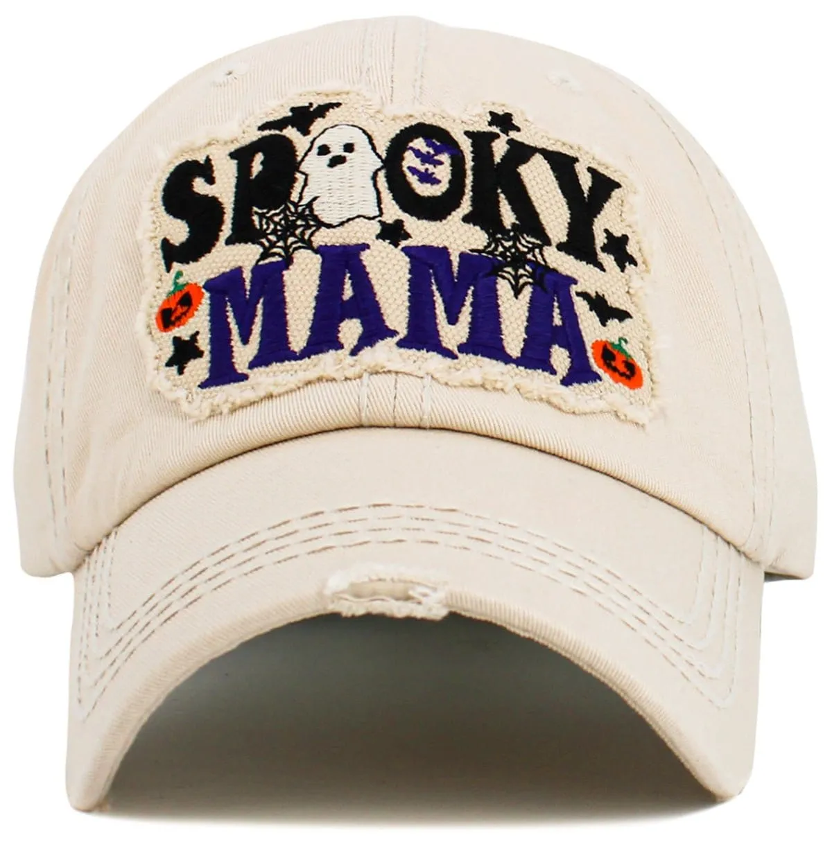 KBV1609 "Spooky Mama" Vintage Washed Baseball Cap