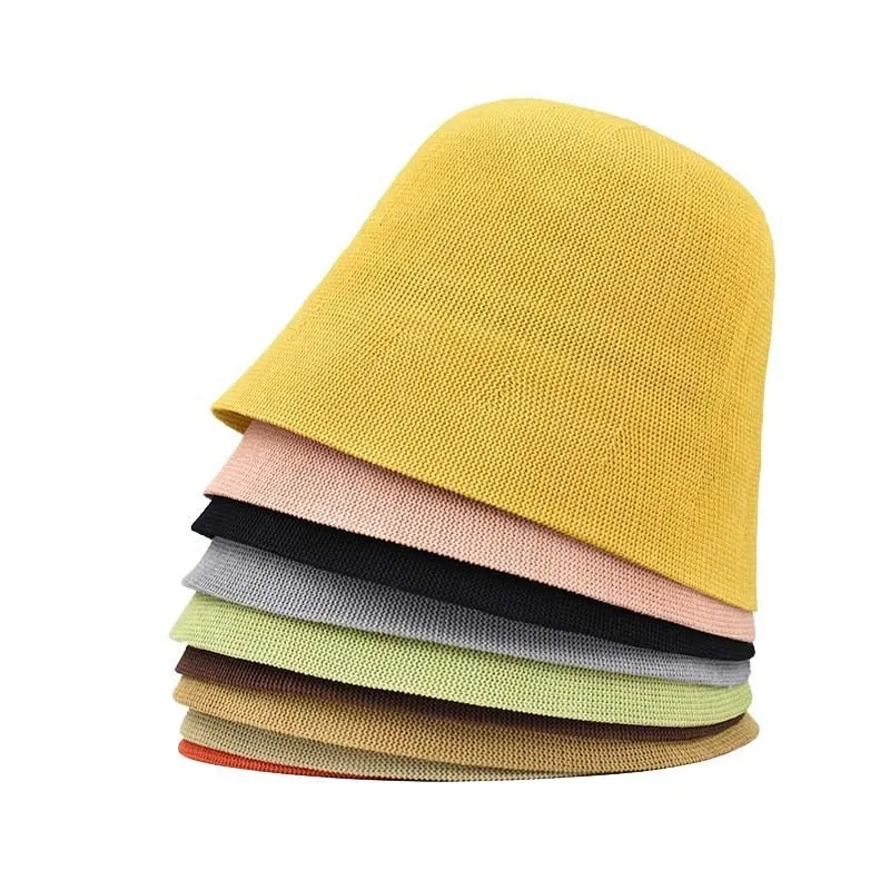 Light and Breathable Chic Knitted Linen Cloche Hats