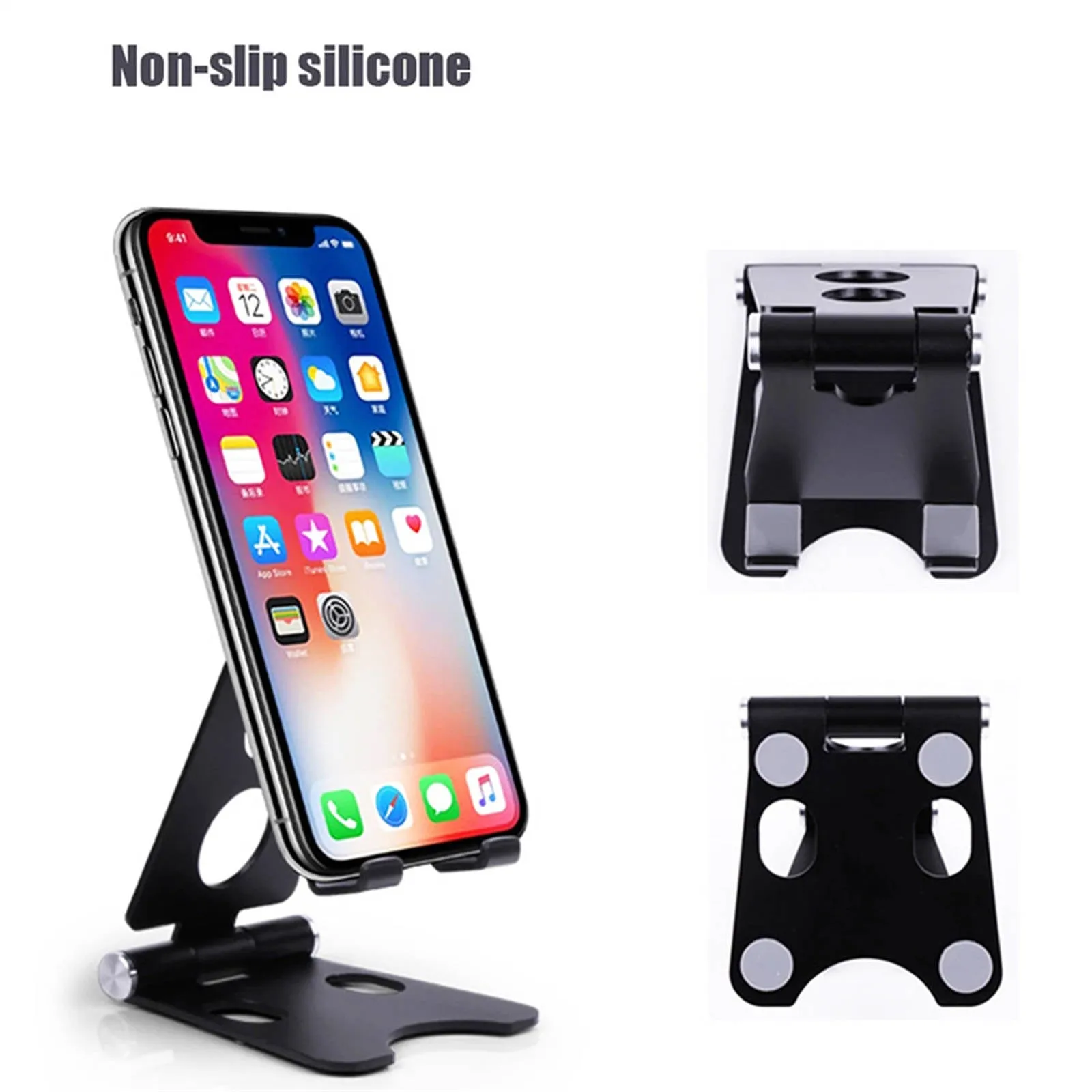 Lightweight Foldable Aluminum Phone Holder, Adjustable