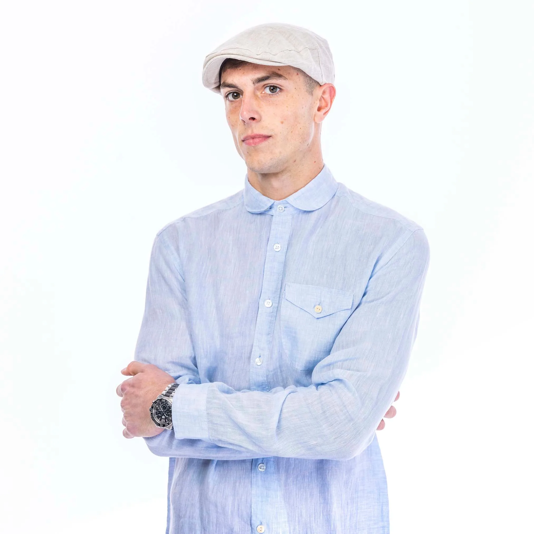 Lightweight Linen Panel Cap