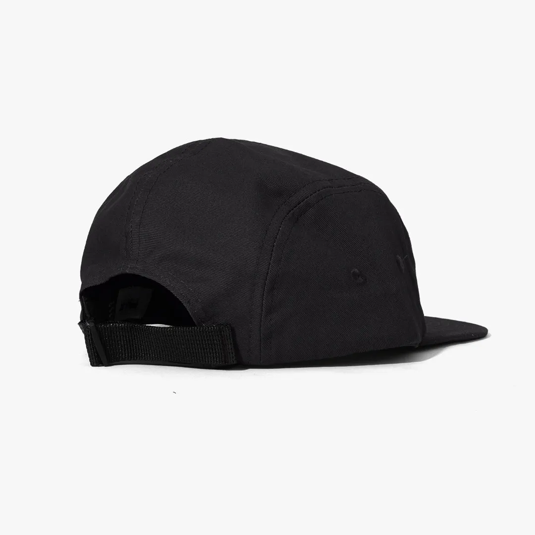 Logan 5 Panel Cap Black