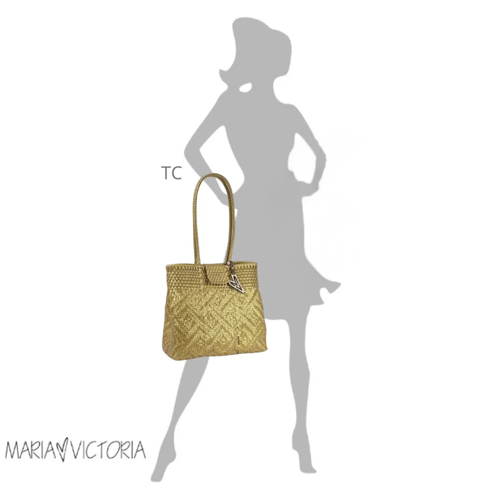 Maria Victoria | Luxe TC | Upcycled, Handwoven, Shoulder Bag