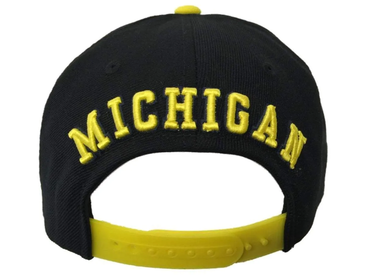 Michigan Wolverines TOW YOUTH Black Adjustable Snapback Xplosion Hat Cap