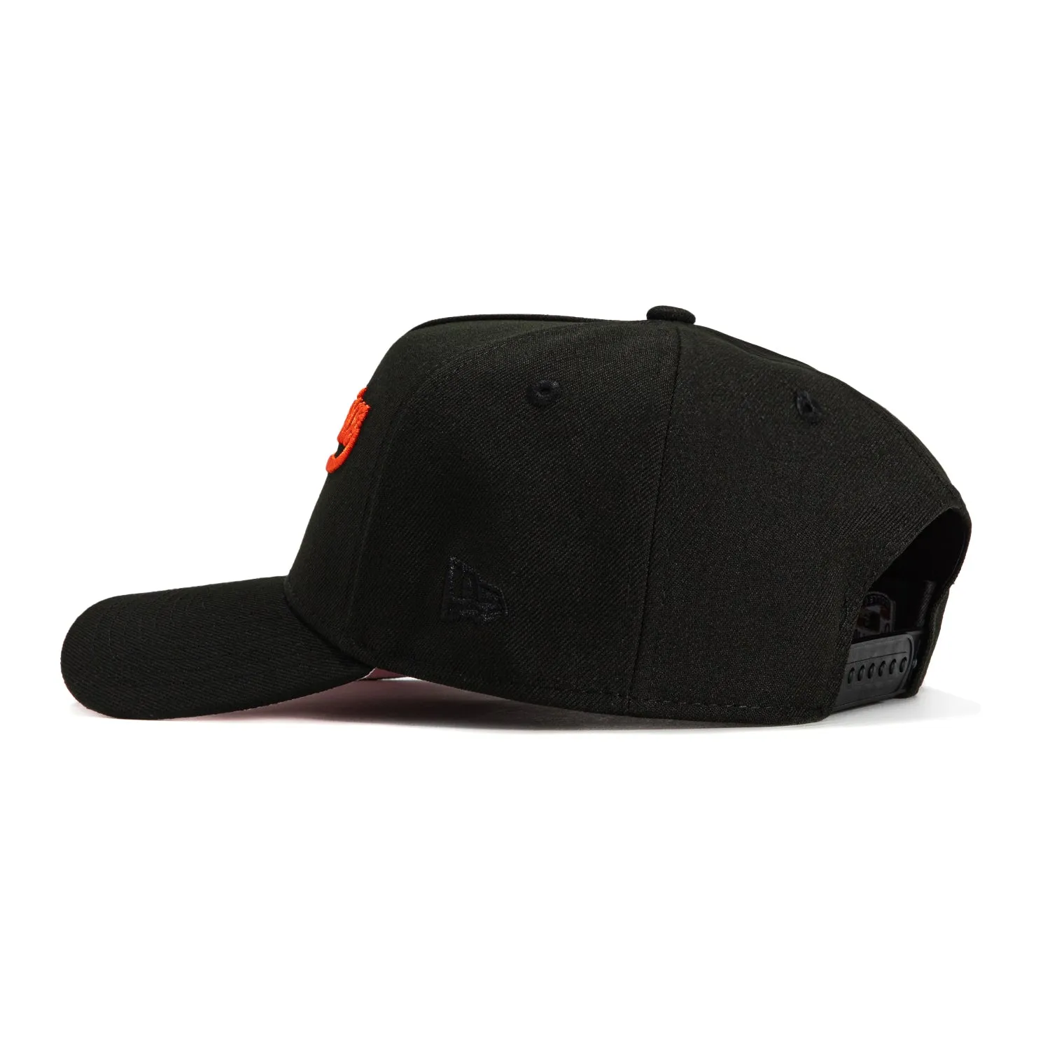 New Era 9Forty A-Frame San Francisco Giants Candlestick Park Patch Snapback Script Hat - Black, Orange