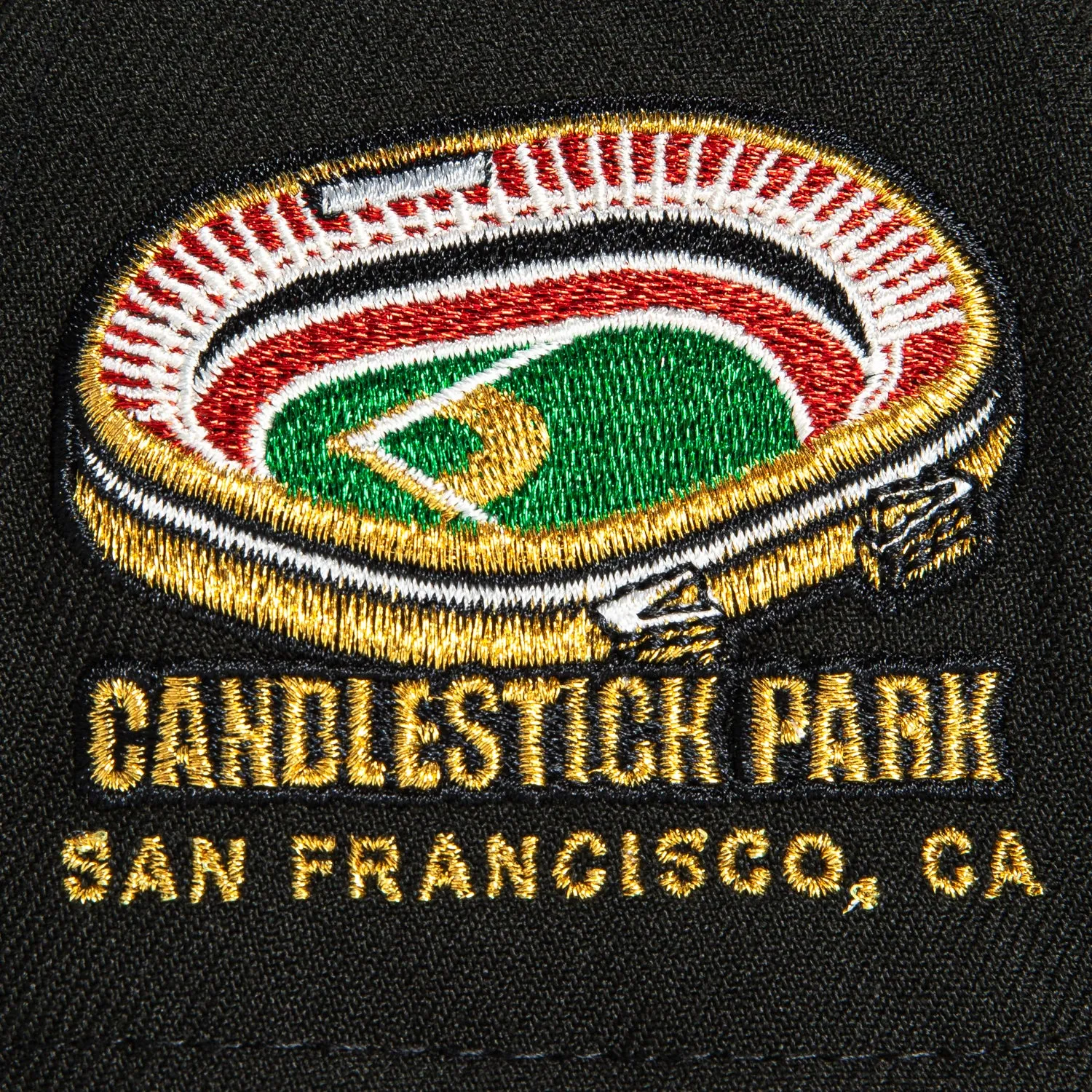 New Era 9Forty A-Frame San Francisco Giants Candlestick Park Patch Snapback Script Hat - Black, Orange