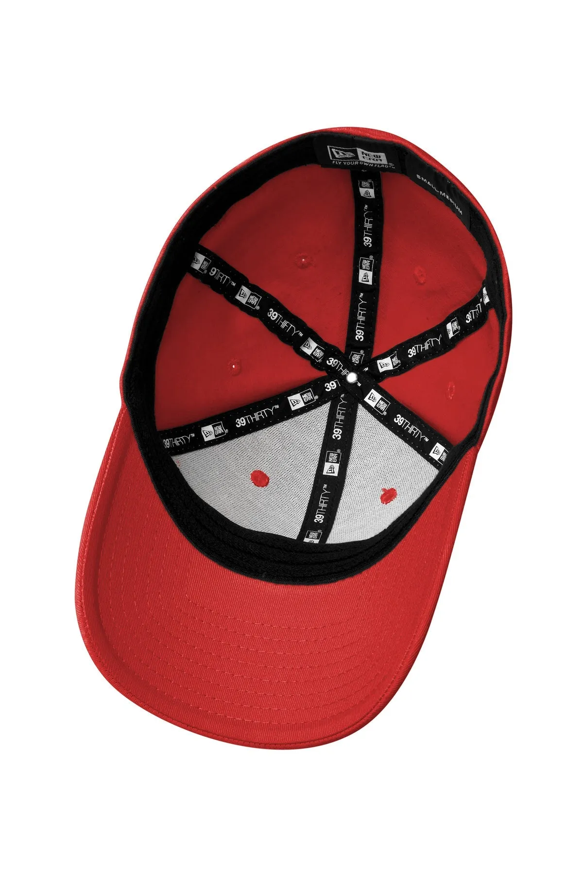 New Era Structured Stretch Custom Caps, Scarlet Red