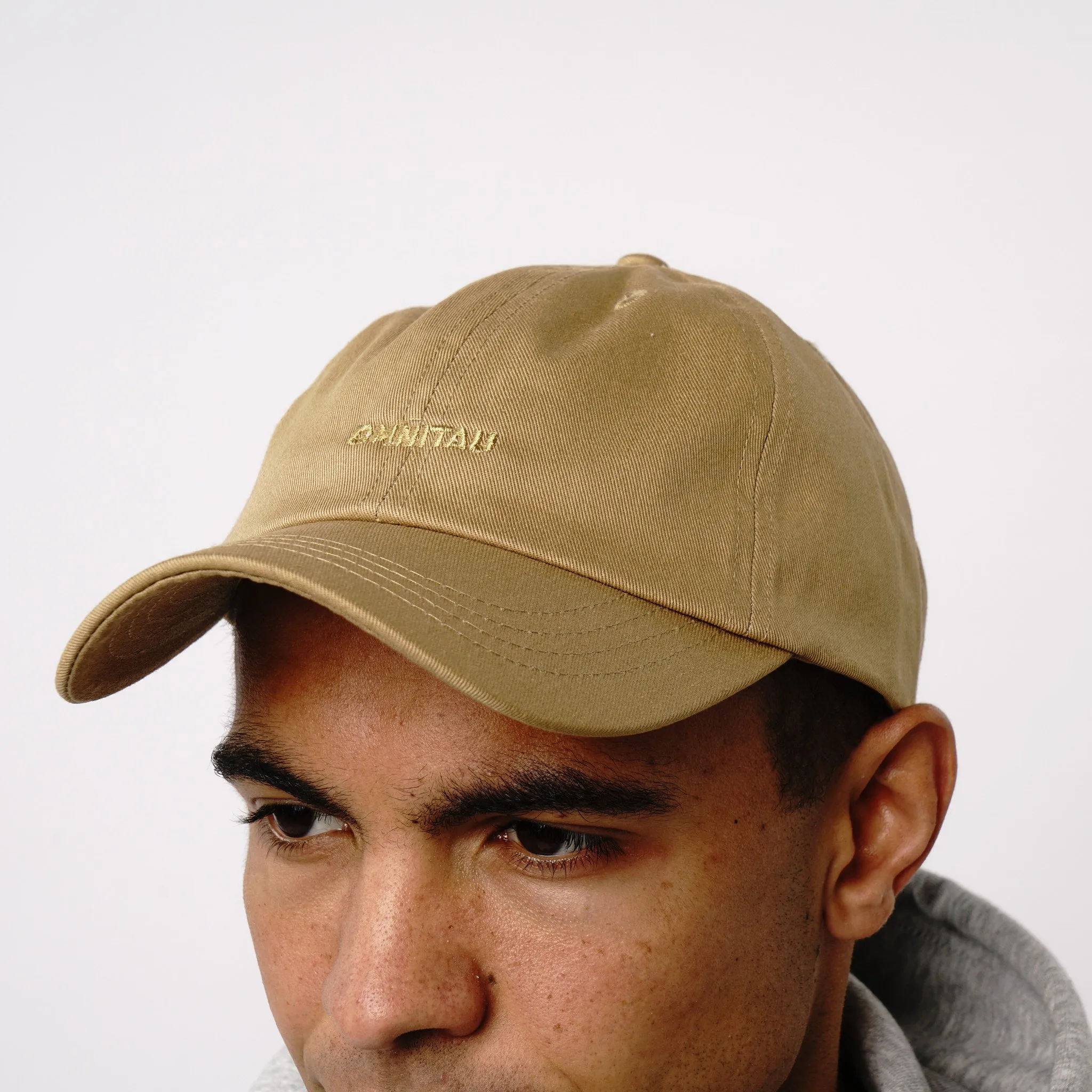 Omnitau Unisex Battersea Vintage Cotton Baseball Cap - Sand