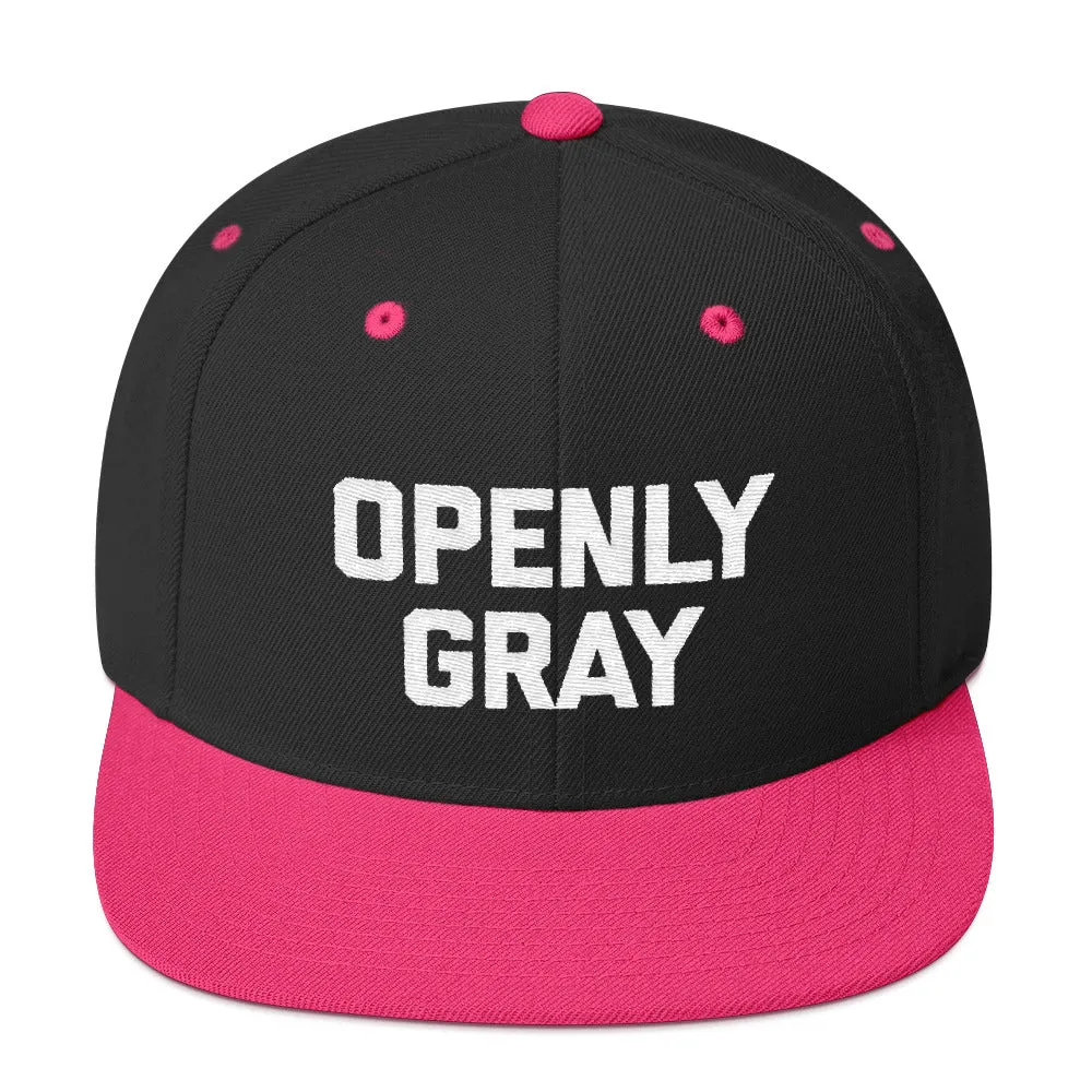 Openly Gray Snapback Hat