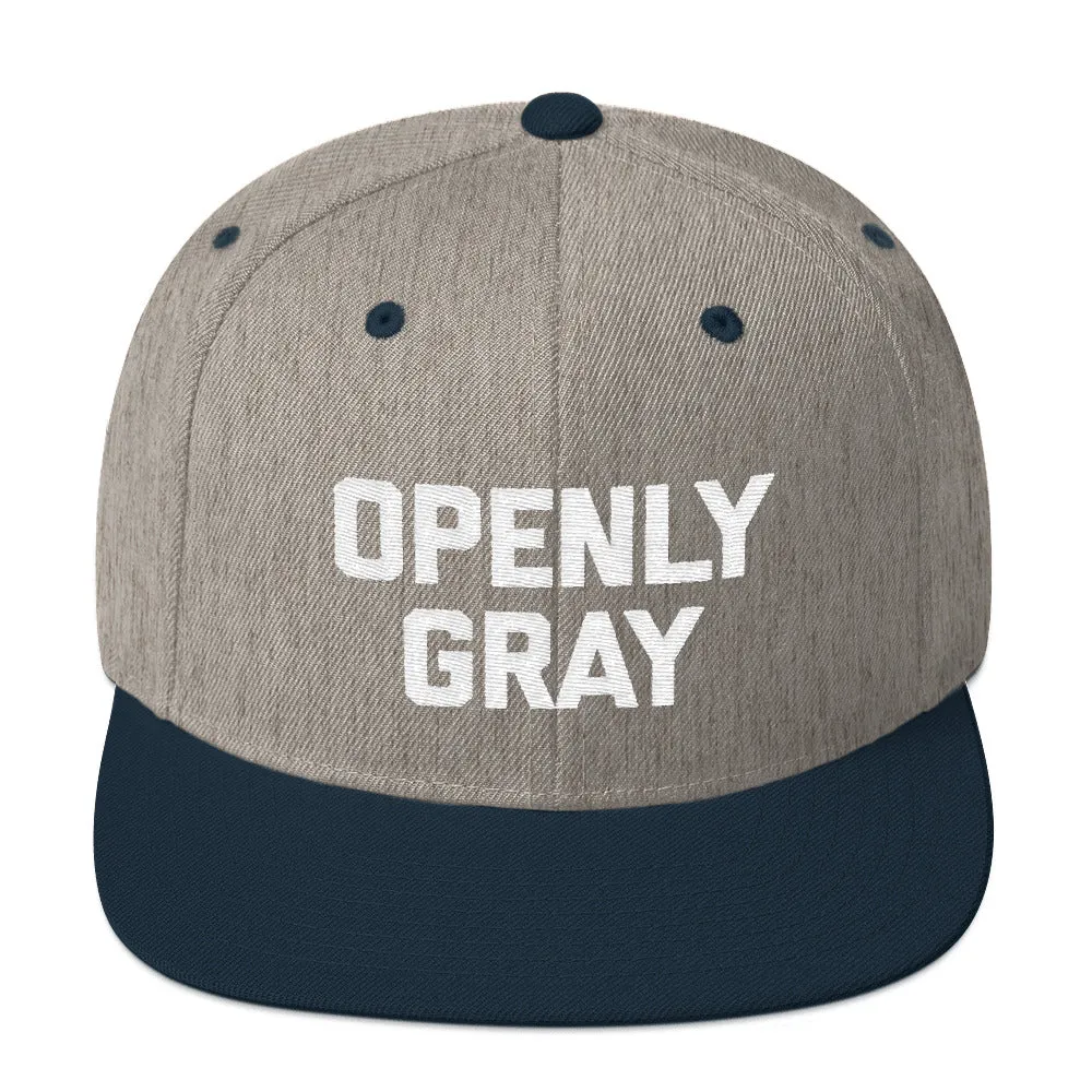 Openly Gray Snapback Hat