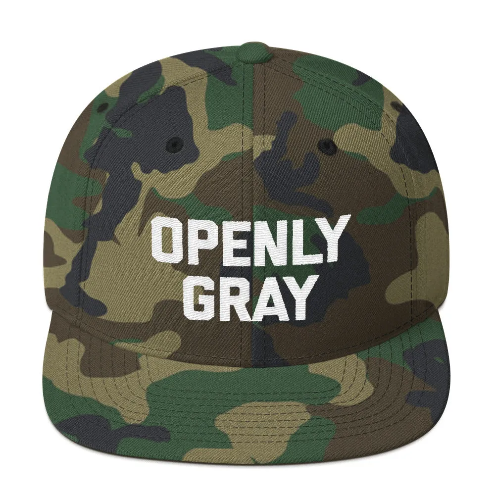 Openly Gray Snapback Hat