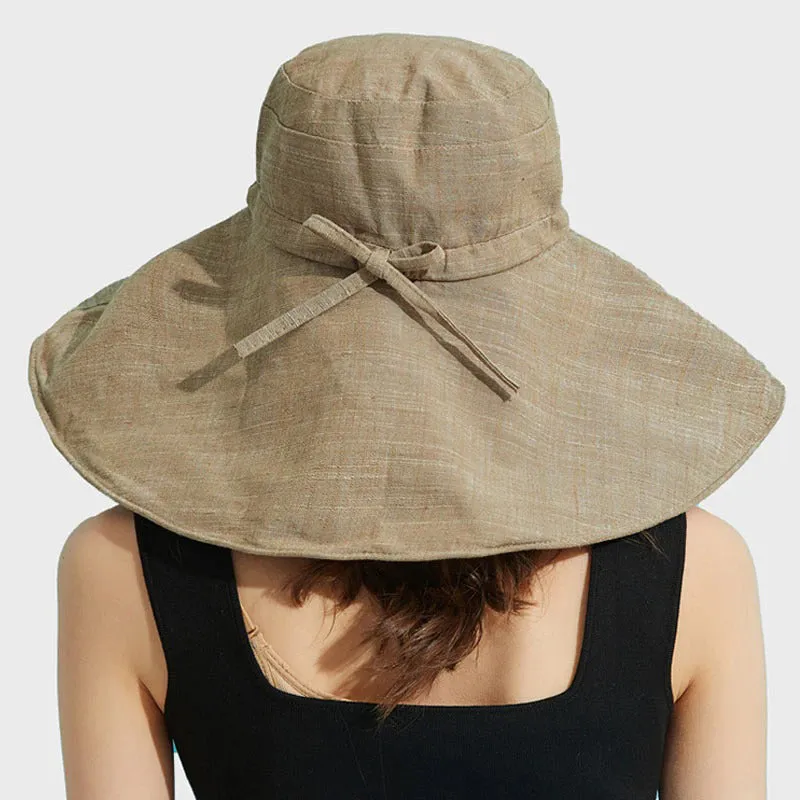 Oversized Brim Floppy Sun Hats with Adjustable Chin Strap