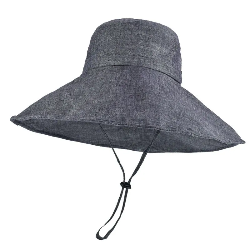 Oversized Brim Floppy Sun Hats with Adjustable Chin Strap