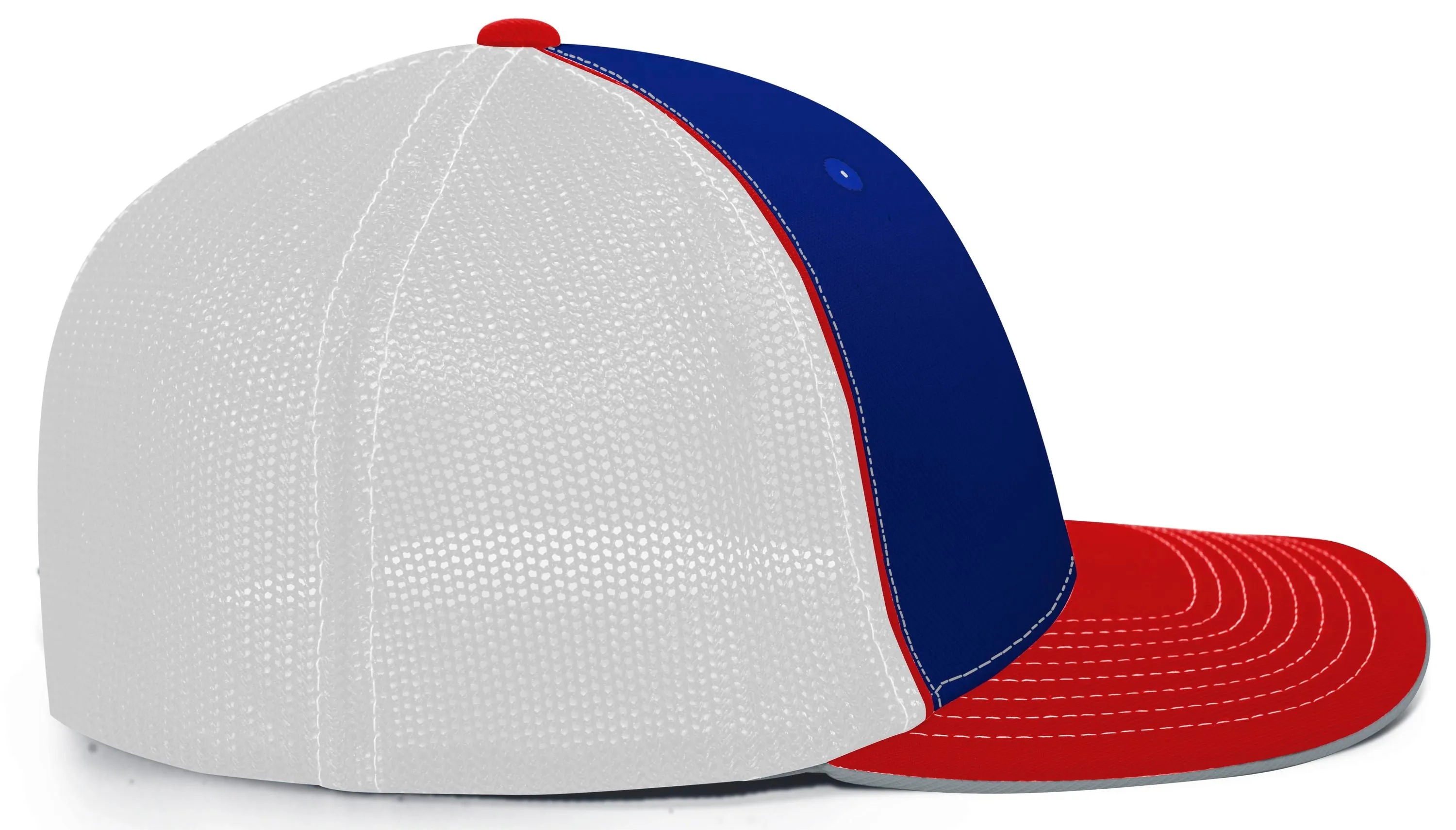 Pacific Headwear Trucker PacFlex Cap -Royal/White/Red