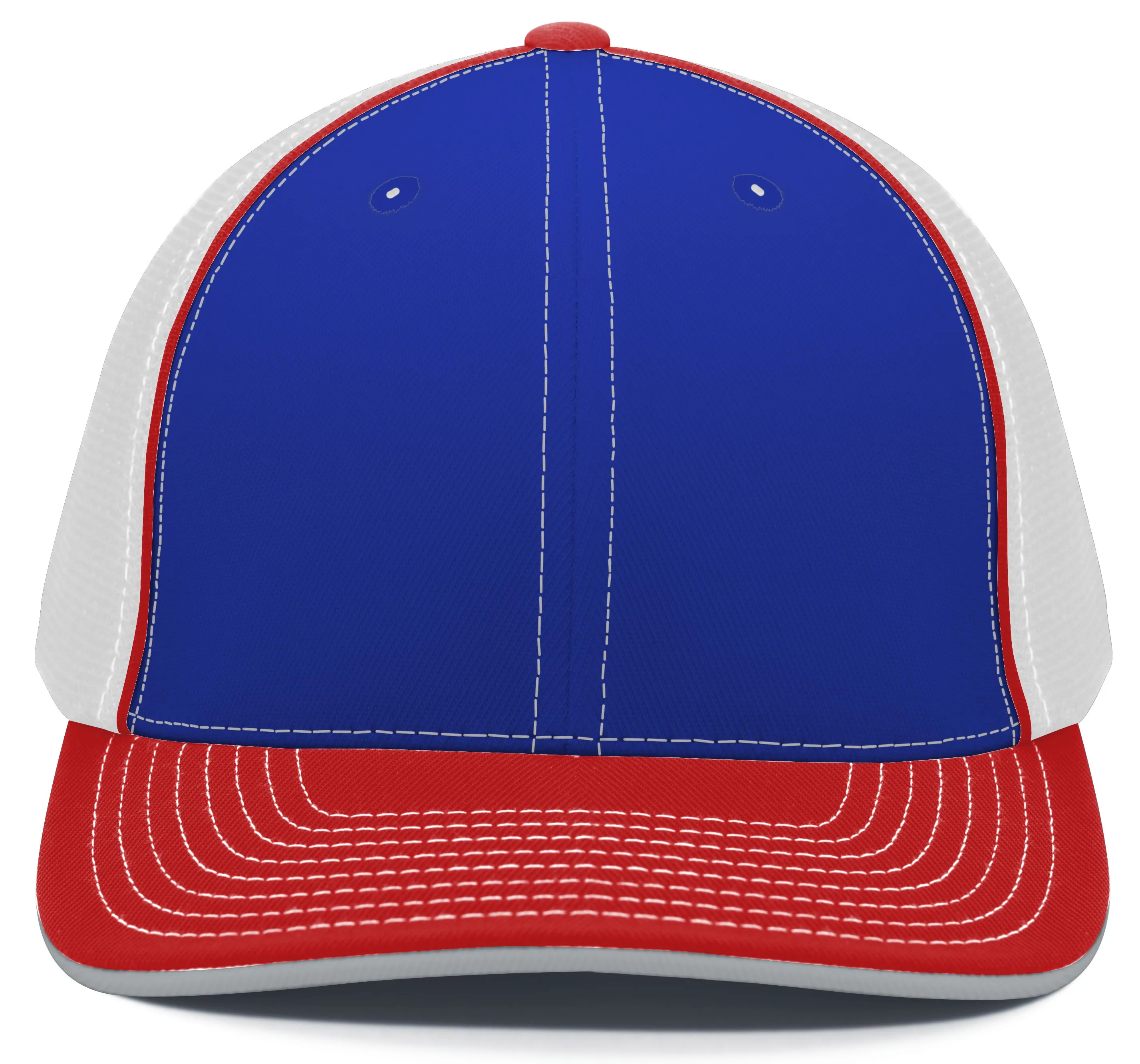 Pacific Headwear Trucker PacFlex Cap -Royal/White/Red