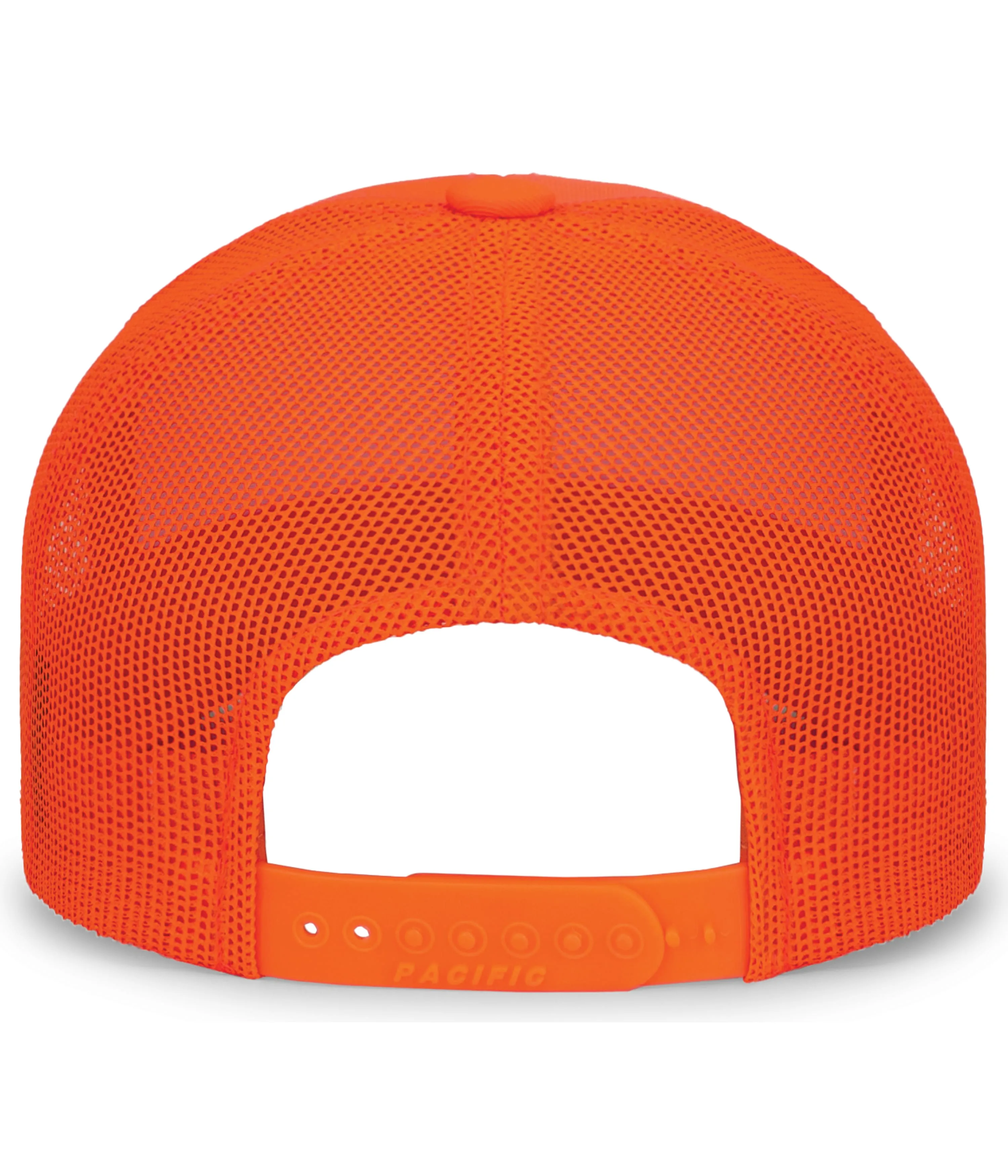 Pacific Headwear Trucker Snapback Cap - Blaze Orange