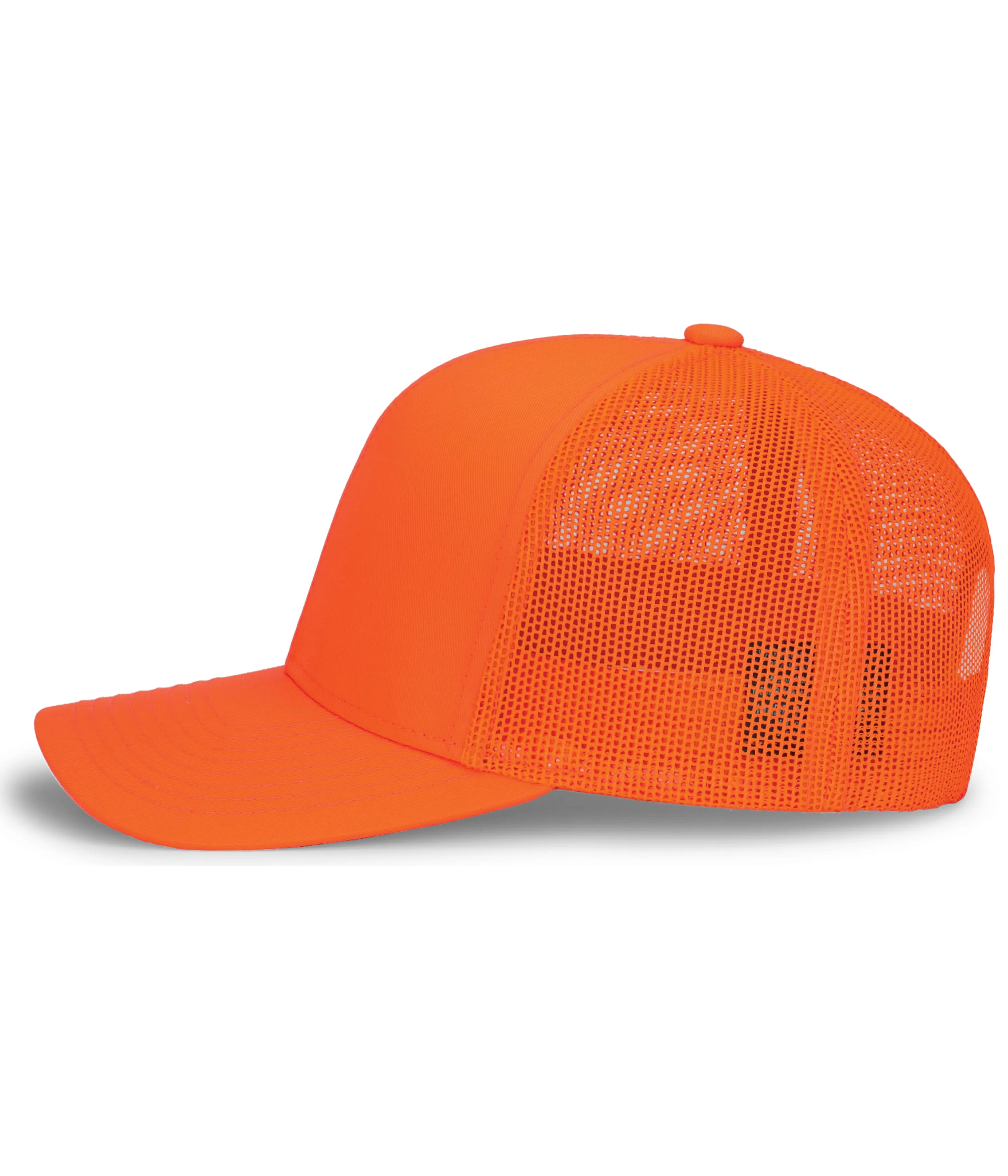 Pacific Headwear Trucker Snapback Cap - Blaze Orange